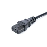 Cordon d'alimentation japonais à deux broches KMD, matériau PVC, origine Chine, certifié PSE, connecteur en forme de fleur de prunier de type T, 0,3 m, 13 A, IP20