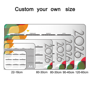 Alfombrilla de Escritorio Personalizada con Logotipo Empresarial, Calendario 2026 2027, Alfombrilla de Ratón Grande Impermeable con Bordes Cosidos y Base de Goma para Oficina y Hogar - Product Image 2