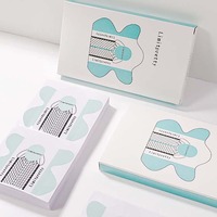 100 unids/set de formas de uñas, bandeja de papel para uñas, suministros de extensión de uñas, herramientas de manicura de extensión excesiva de PVC