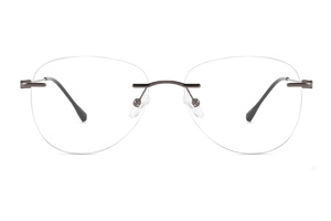 Monturas <span class=keywords><strong>de</strong></span> <span class=keywords><strong>Gafas</strong></span> Metálicas sin Aro para Hombre, Ligeras, para <span class=keywords><strong>Lectura</strong></span>, Montura Óptica Premium, Venta al Por Mayor - Product Image 2