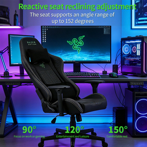 Fauteuil de Bureau <span class=keywords><strong>DIABLO</strong></span> Gaming Ergonomique en Cuir et Tissu, Relevable Pivotant pour PC, Meilleur Siège Personnalisé d'Usine Économique - Product Image 6