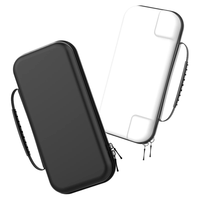 Étui de rangement noir léger et résistant aux chocs en EVA+nylon, coque rigide multi-compartiments pour Nintendo Switch