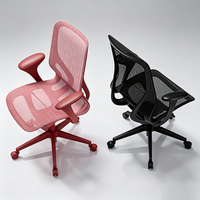 Chaise de bureau ergonomique au design moderne, chaise de bureau confortable, chaise pivotante pour l'étude avec accoudoirs