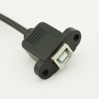 Cable de Impresora USB 2.0 B Hembra de Montaje en Panel a Mini USB de 5 Pines