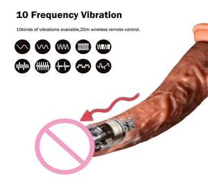 महिलाओं के लिए यथार्थवादी सिलिकॉन डिल्डो वाइब्रेटर, सक्शन कप वयस्क सेक्स उपयोग के साथ नरम रिमोट कंट्रोल स्वचालित हीटिंग वाइब्रेटर - Product Image 5