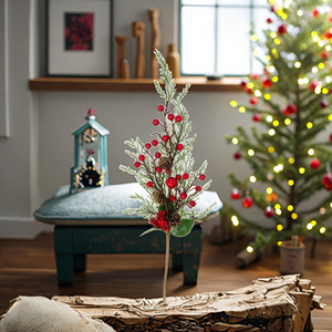 Merry Tree 45cm PE-Material Weihnachtsbaum-Deko mit Beeren und Tannenzapfen Fabrik-Großhandel Heim-Party Weihnachtsdekoration - Product Image 5