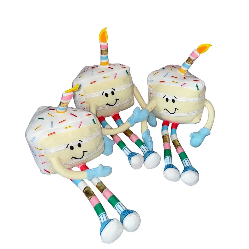 30Cm Mainan Kue Ulang Tahun Lucu Kreatif Lucu untuk Hadiah Anak Perempuan Tokoh Anime Kreatif Makanan Penutup Boneka Plushies