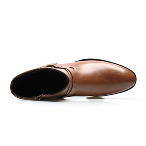 Automne hiver Chelsea <span class=keywords><strong>bottes</strong></span> femmes chaussures plate-forme <span class=keywords><strong>Beige</strong></span> bottines courtes grosses Punk bottines - Product Image 2