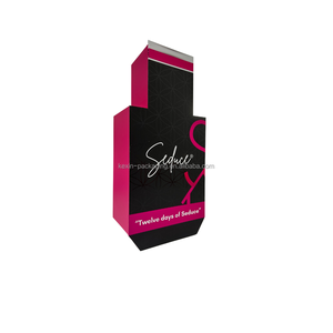 Kexin-Caja de calendario de 12 Adviento, color rosa, personalizada, organizada, con laminado mate en relieve para cerveza artesanal, esmalte de uñas, aceite, crema facial - Product Image 5