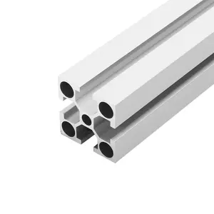 White Color Aluminium Section Profile Profil Aluminum Industri Cnc Machining Anodized Industrial Aluminum Profile