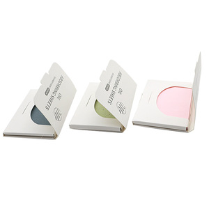 100 pièces/paquet Portable maquillage thé vert tissu visage contrôle de l'huile <span class=keywords><strong>film</strong></span> buvard feuilles absorbantes d'huile pour visage peau grasse - Product Image 5