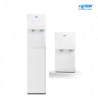 Distributeur d'eau sur pied avec osmose inverse, eau chaude et froide, filtration UV 4 étapes et refroidissement par compresseur
