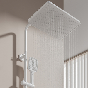 Nouvel ensemble de douche thermostatique mural moderne 2026 avec affichage numérique LED, haute pression, 4 fonctions, style clavier de piano - Product Image 5