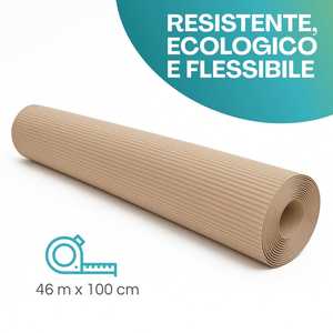 Rollo de Cartón Corrugado Protector de 100 cm de Ancho y 46 Metros para Protección de Suelos y Enmascaramiento - Product Image 2