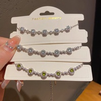 Nouveau bracelet rond en zircon, bijou de main minimaliste et luxueux pour femme, accessoire de mode pour le quotidien