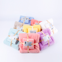En Gros Ensemble Cadeau de Serviettes en Microfibre pour Serviettes de Bain Velours Corail Super Doux pour Enfants Adultes 300gsm Ensemble de Serviettes de Bain de Luxe