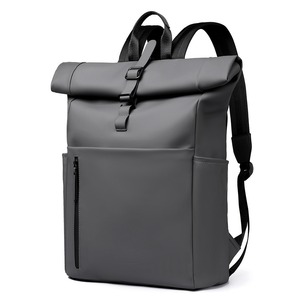 15.6" Large Waterproof Eco-Friendly Portable Unisex <b>Backpack</b> Arcuate Shoulder <b>Strap</b> Large Capacity Commuting Computer Business - Product Image 6