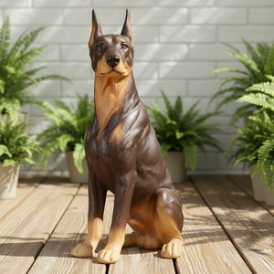 Figura <span class=keywords><strong>de</strong></span> Perro Dóberman, Modelo Dobbin, Regalo <span class=keywords><strong>de</strong></span> Alta Gama, Escultura <span class=keywords><strong>de</strong></span> Animal para Decoración del Hogar, Adorno <span class=keywords><strong>de</strong></span> Lujo para Sala <span class=keywords><strong>de</strong></span> Estar - Product Image 4