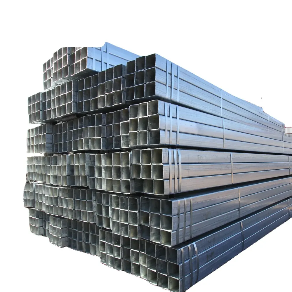 Galvanizli kare çelik boru çelik kare boru çit tasarımları karbon çelik kaynaklı boru