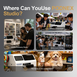 Impresora de Fundas para Teléfonos PodNEX Smart AI UV, Máquina de Impresión Plana A3 para Llaveros, Etiquetas para Mascotas, Fundas para AirPods y Adornos - Product Image 5