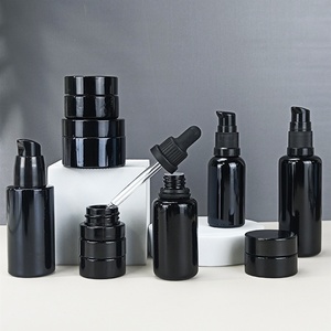 Flacon et pot cosmétiques en verre violet foncé UV noir pour huiles essentielles et lotions, 5ml, 15ml, 30ml, 50ml, 100ml, 150ml, 200ml, 250ml - Product Image 4