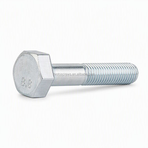 Vis hexagonale DIN933 certifiée <span class=keywords><strong>ISO</strong></span> 898-1, grade 8.8, filetage complet, acier au carbone zingué, M6-M30, expédition d'échantillons <span class=keywords><strong>en</strong></span> 48h - Product Image 1
