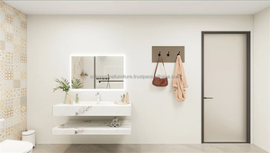 Inexpensive 3 Star Hotel Bedroom Furniture Set Modern Wooden <b>Bed</b> Frame With Nightstands TV Cabinet And Wardrobe - Product Image 5