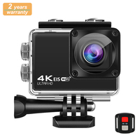 Caméra d'action OEM EIS Mini Style 4K 60fps 170° grand angle étanche avec télécommande 2.4G, écran IPS 2.0\" FHD 1080P, batterie 900mAh