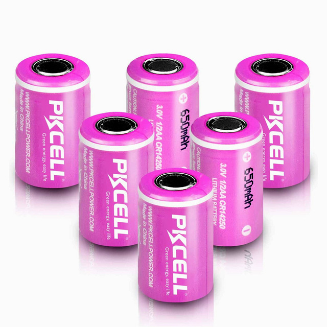 Custom Brand 1/2 AA Cylindrical Thin Primary Lithium Battery 3.0v Lithium Battery CR14250