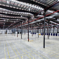 Edificio Moderno de Estructura de Acero Prefabricada, Almacén y Fábrica de Estructura de Acero