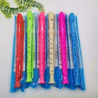 Flauta Vertical de ABS de Diseño Abierto Multicolor, Juguete Educativo, Croma Do Mayor, Mecanismo E, con Varilla de Limpieza, 8 Agujeros, Alta Calidad, Mejor Precio