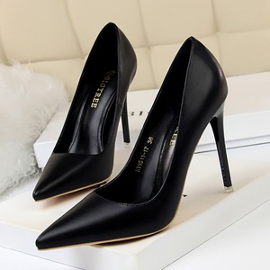Minimalist Women's <strong>Shoes</strong> Women <strong>Show</strong> Slimness High Thin Heels Ultra-high Heel Shallow Mouthed Pointed Sexy Ladies Single <strong>Shoes</strong> - Product Image 3