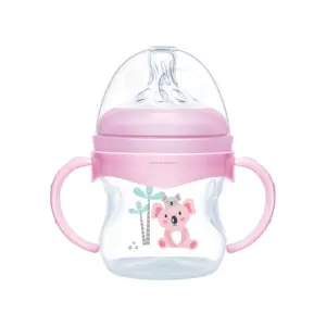 ขวดป้อนนมสำหรับเด็กทารกแบบไม่มี BPA สำหรับเด็กทารกจับง่ายขนาด4ออนซ์/120มล. ปราศจากสาร BPA