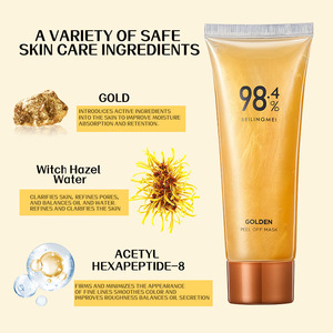 Meilleure vente d'huile de contrôle des points noirs profonds et de l'acné rétrécir les pores améliorer rugueux masque facial de nettoyage pelable en or foncé - Product Image 3