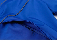 Veste de sport coupe-vent légère à capuche avec bandes réfléchissantes et col montant pour homme – Idéale pour l'entraînement et la course à pied – Style décontracté et patchwork
