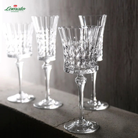 Verre à champagne, jus, vin rouge, cocktail, style français, sans plomb, transparent, gobelet embossé de style européen, pour bar, fête, mariage
