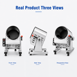 Machine de cuisson automatique électromagnétique à tambour pour riz et plats sautés, équipement commercial pour hôtels, restaurants et cantines - Product Image 3