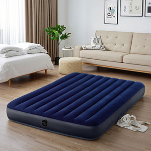 Высококачественный ПВХ + Флокированный надувной матрас с портативным материалом DWF складной Двухместный или полноразмерный надувной матрас для спальни - Product Image 4