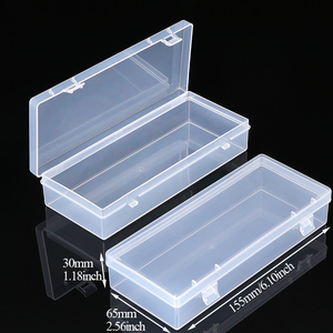 Sunshing nhựa duy nhất Ngăn Lưu Trữ trường hợp rỗng phẳng công cụ hộp nghệ thuật phụ kiện thủ công tổ chức với bản lề Nắp - Product Image 4