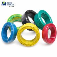 Fil de cuivre monoconducteur isolé en PVC BV, plusieurs tailles 1mm 1.5mm 2.5mm 4mm 6mm, câble de construction pour câblage domestique