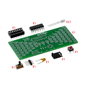 Kit de bricolage sablier électronique 5V, kits de production électrique amusants et précis avec lampes LED, carte PCB double couche 84*40mm - Product Image 1