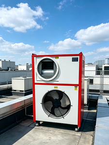 Unidad de Aire Acondicionado Compacta de 50KW para Techo, Sistema HVAC RTU de Refrigeración y Calefacción para Almacenes y Fábricas - Product Image 3