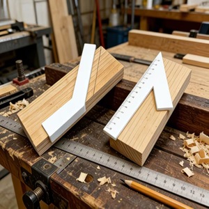 Delighted To See 45 Degree Stop Positioning Square Precision Auxiliary Ruler For Woodworking And Furniture Beveling - Product Image 3