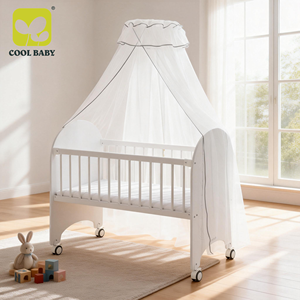 <span class=keywords><strong>Lit</strong></span> bébé multifonctionnel B2051 Cool Baby, très vendu, avec un nouveau design en panneau MDF - Product Image 1