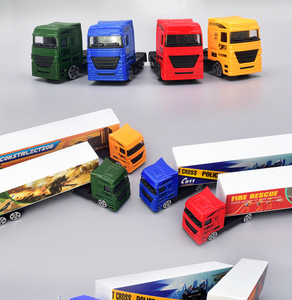 Camión de juguete de metal fundido a presión 1:64 con logo personalizado, modelo de camión de aleación, camión de contenedores americano de alta calidad para niños, juguetes de metal fundido a presión. - Product Image 3