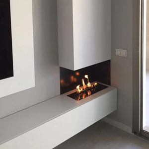 Cheminée électrique intelligente pour maison moderne Insert linéaire en acier au bioéthanol pour usage intérieur Cheminées à l'éthanol à feu véritable - Product Image 6