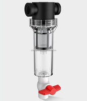 Préfiltre séparateur de déjections pour aquarium, 3000 GPD, grand débit, filtre à sédiments 50 microns pour l'élevage de poissons, filtre à eau