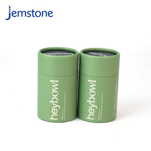 Cartón cilíndrico de papel Kraft marrón personalizado, caja de tubos de papel de regalo cosmético, lata de tubo de papel redondo de café - Product Image 1