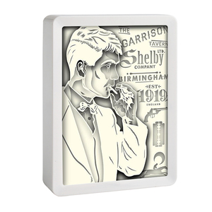 2026 Nieuwste Op Maat Gemaakte Peaky Blinders Uitzicht Fotolijst Schaduwdoos 3d Nachtlampje Led Bureaulamp Souvenirs Cadeau - Product Image 3
