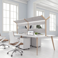 Mobilier de bureau Centre d'appels Cabines de bureau Table de travail modulaire 4 6 personnes Bureau ouvert Personnel Postes de travail de bureau